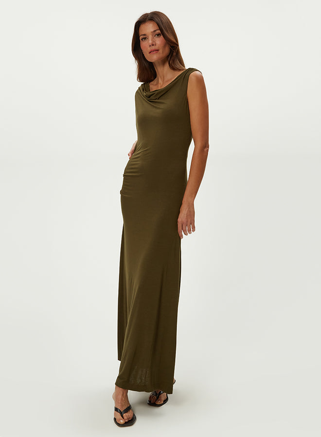 OPHELIA OFF-SHOULDER MIDI DRESS