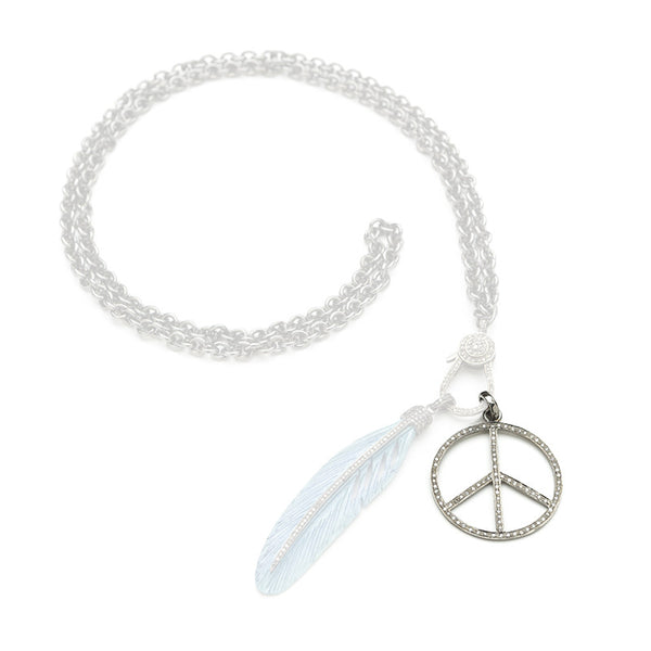 Hayley Diamond Peace Pendant