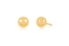 Ef Collection Gold Happiness Stud Earring ( single)