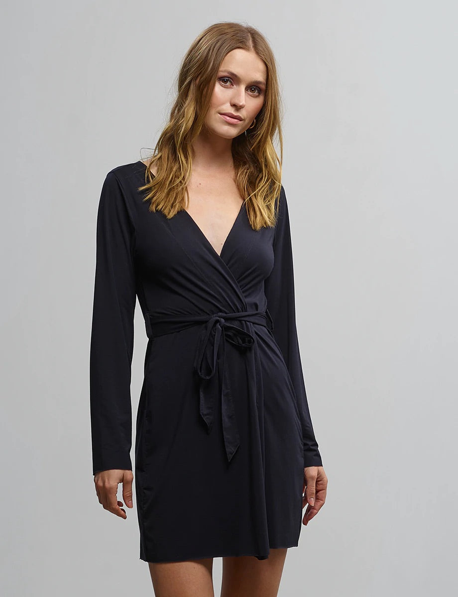 Commando Butter Lounge Robe- Black