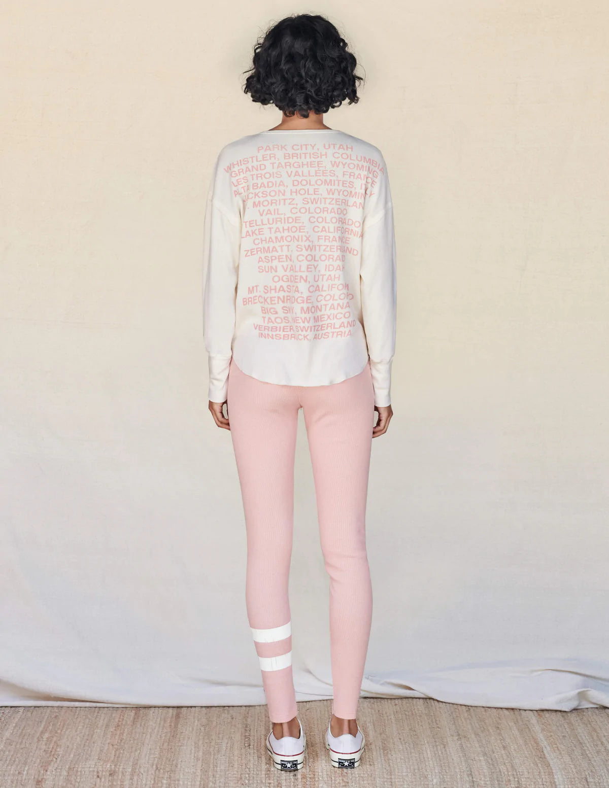 Sundry Gradient Stripes Sweater - Eggshell