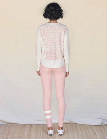 Sundry Gradient Stripes Sweater - Eggshell