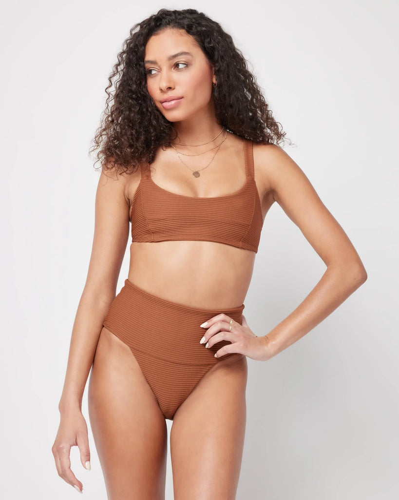 L Space Eco Chic Repreve® Desi Bikini Bottom- coffee – Lux Rox L Space Eco Chic Repreve® Desi Bikini Bottom- coffee – Lux Rox
