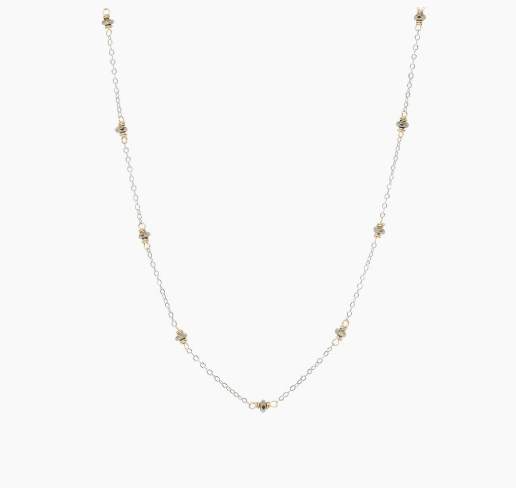Liz James Andee Silver and Gold Layering Necklace