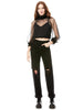 Alice and Olivia Alexia Mock Neck Crop Top