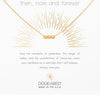 Dogeared Then Now and forever necklace - gold