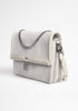 Zadig & Voltaire Flash Rock Novel Grained Leather and Suede Handbag