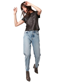 ASbyDF NEW GUARD LEATHER TEE