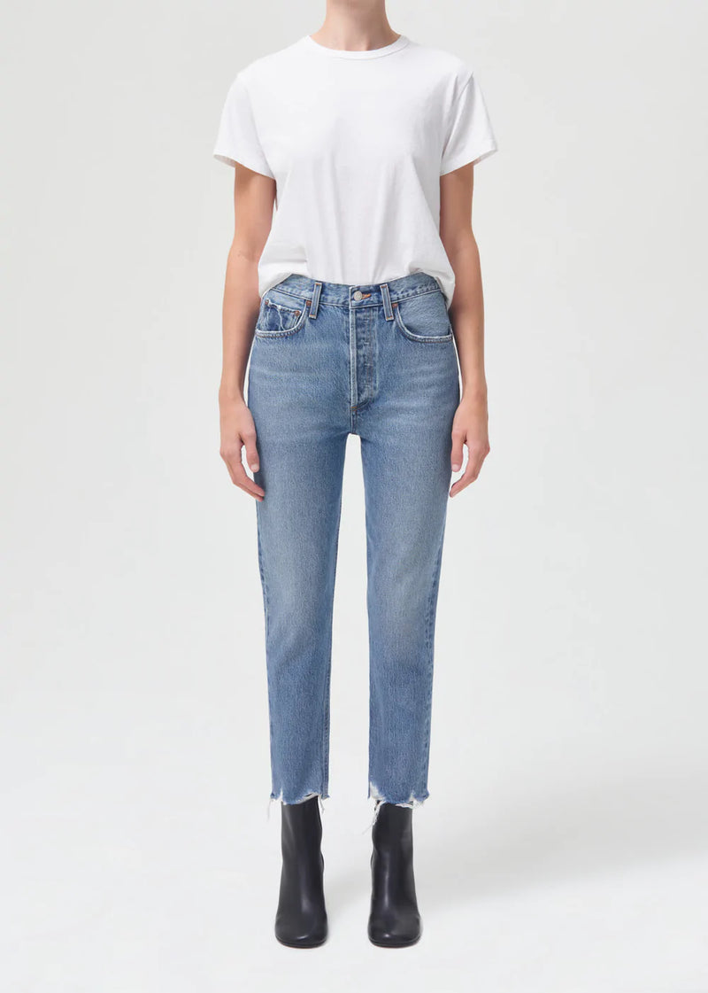 AGOLDE Riley High Rise Straight Crop-Haven