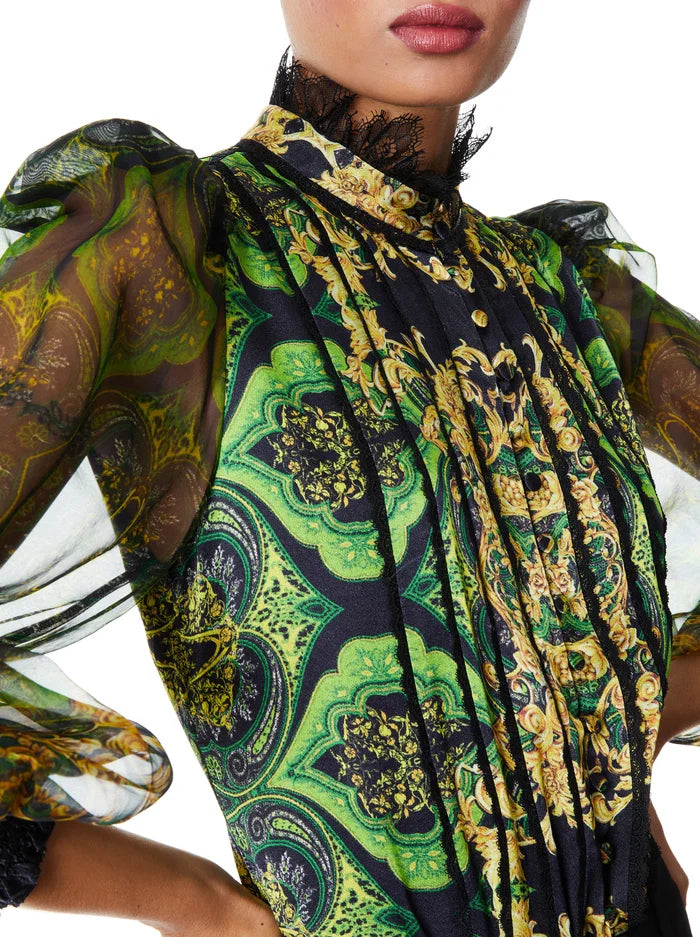 Alice & Olivia Bettina slv top-