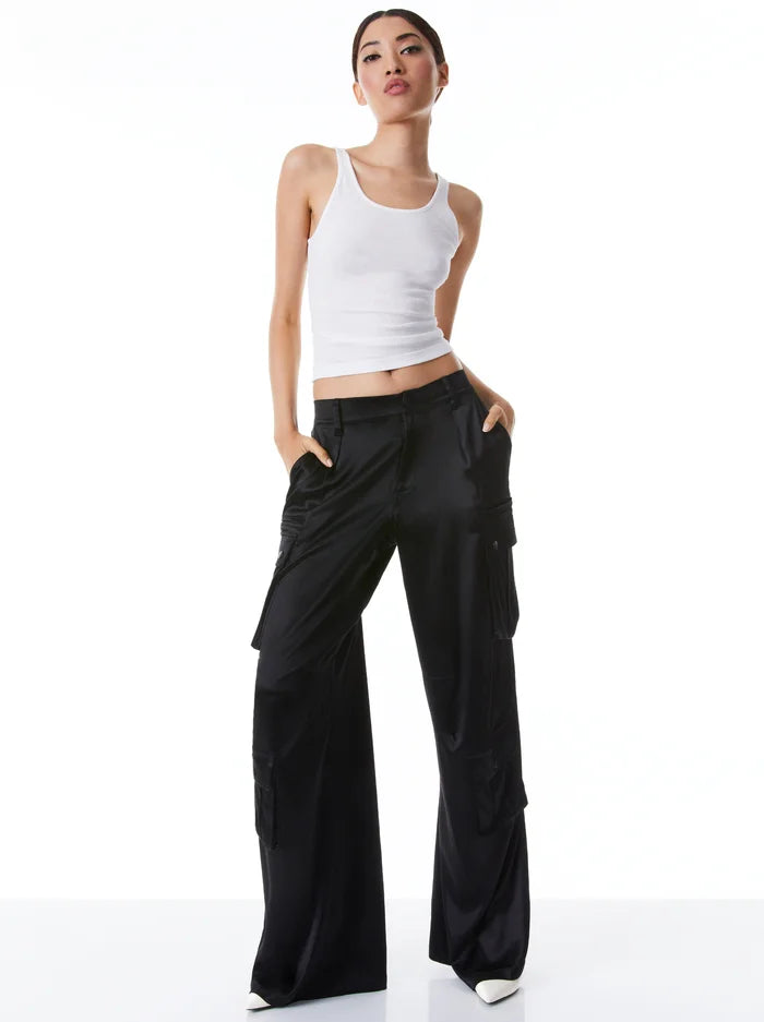 Alice & Olivia JOETTE LOW RISE CARGO PANT
