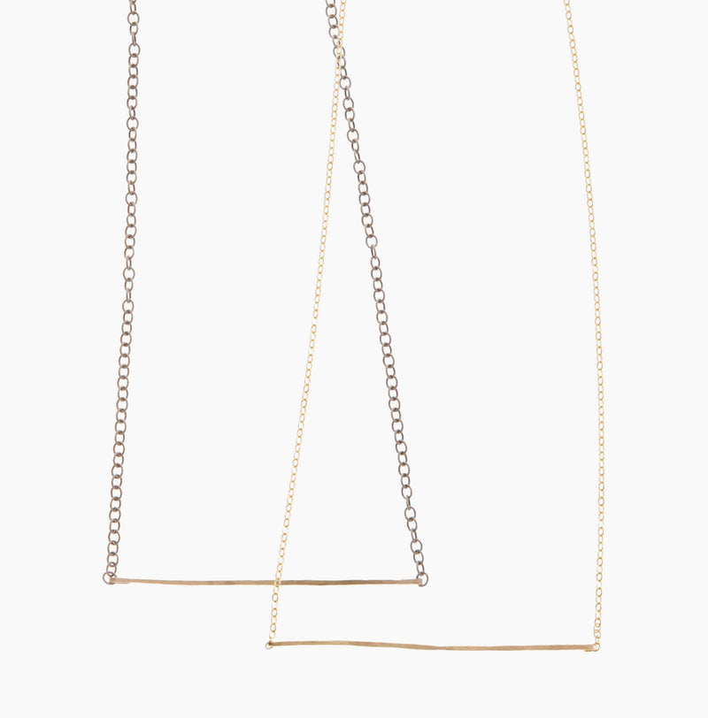 Liz James Mia Gold Bar  Necklace