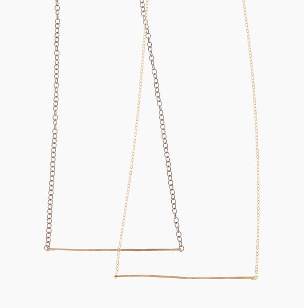 Liz James Mia Gold Bar  Necklace