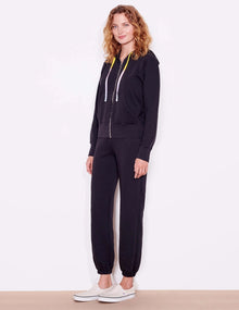Sundry zip hoodie - black