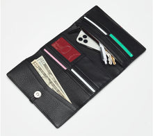 Hammitt Benjamin black wallet w gunmetal