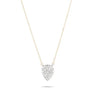 adina solid pave teardrop necklace