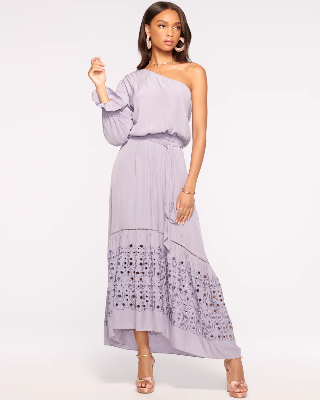 Ramy Brook Adesola One Shoulder Maxi Dress- lavendar