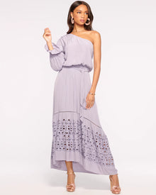 Ramy Brook Adesola One Shoulder Maxi Dress- lavendar