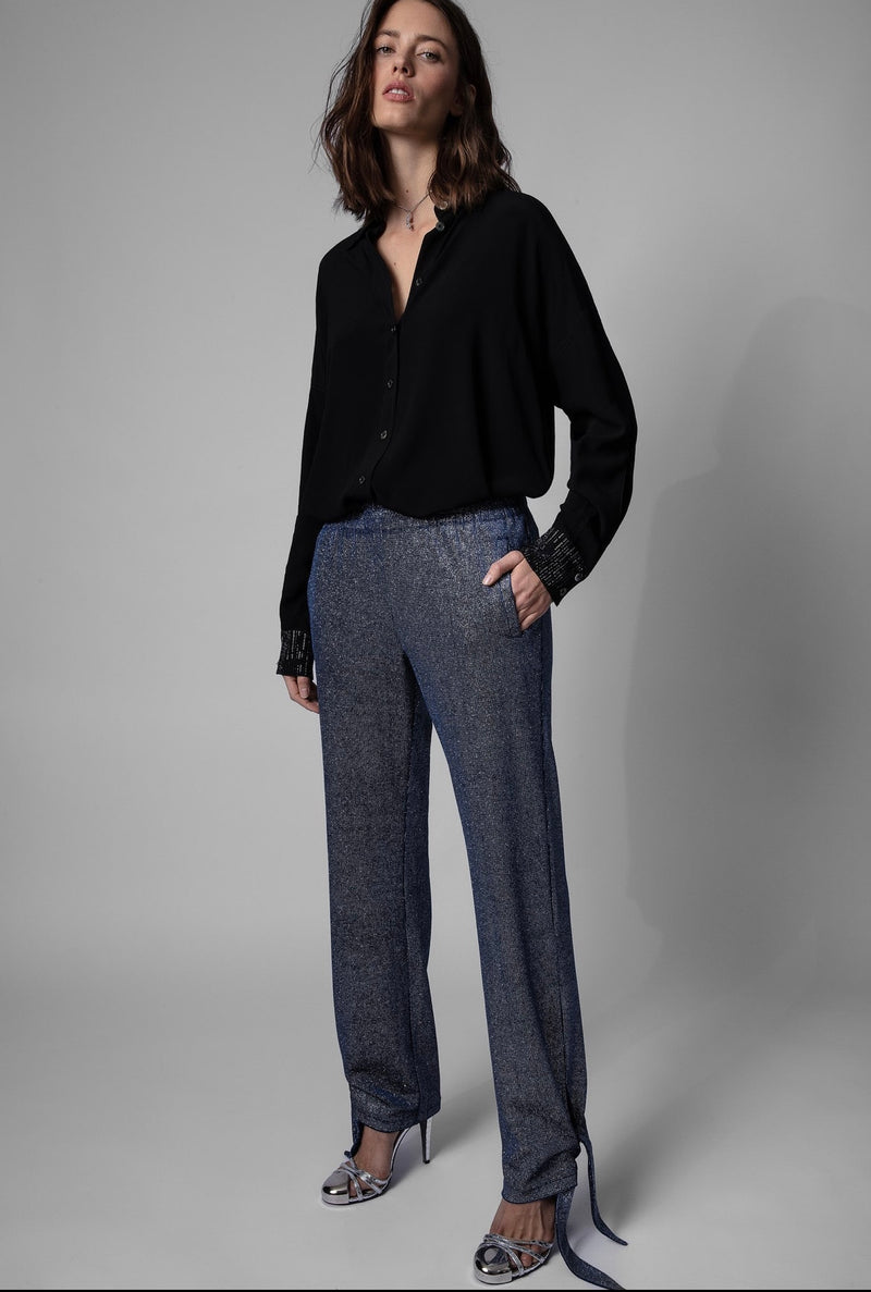 Zadig & Voltaire Chill Velours sparkle pants
