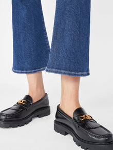 Frame Le One Crop Mini Boot in Ackerman