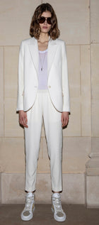 Zadig & Voltaire Voyage Crepe Jacket in Celadon