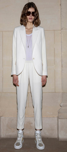 Zadig & Voltaire Voyage Crepe Jacket in Celadon