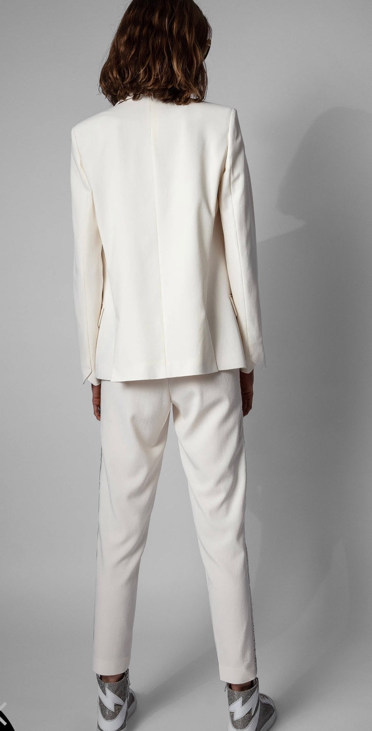 Zadig & Voltaire Voyage Crepe Jacket in Celadon | Lux Rox