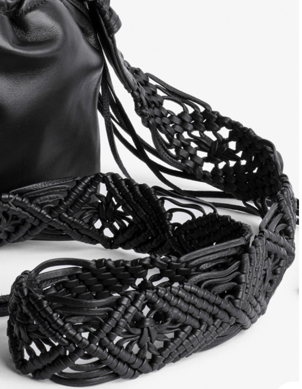 Zadig & Voltaire Rock To Go Leather Macrame