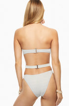 Ramy Brook MADISON CUT OUT ONE PIECE SWIMSUIT Silver