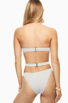 Ramy Brook MADISON CUT OUT ONE PIECE SWIMSUIT Silver