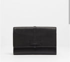 Hammitt Benjamin black wallet w gunmetal