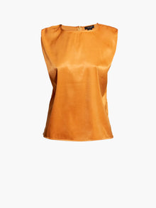 ASbyDF LOVE LOCK SHOULDER TEE- golden sunrise
