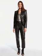 ASbyDF Jordan Recycled Leather Trousers Black