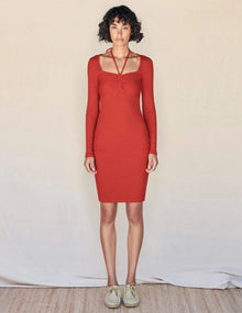 Sundry Sweetheart minidress- garnet