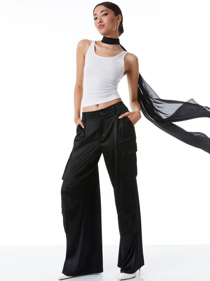 Alice & Olivia JOETTE LOW RISE CARGO PANT