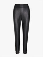 Commando Faux Leather Jogger - black