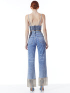 Alice and Olivia Carli Bra Top /Rockstar Blue