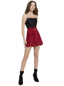 Alice & Olivia HARMON DRAPEY SLIP TANK- black