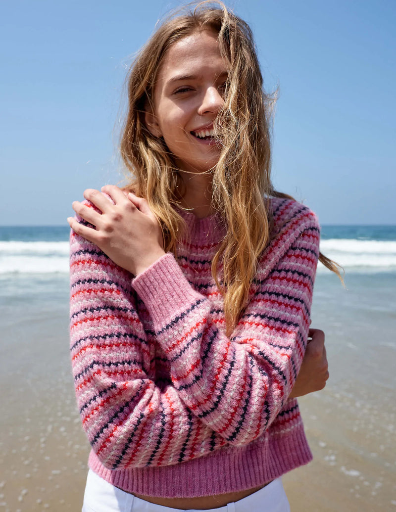 Sundry STRIPE RAGLAN SWEATER