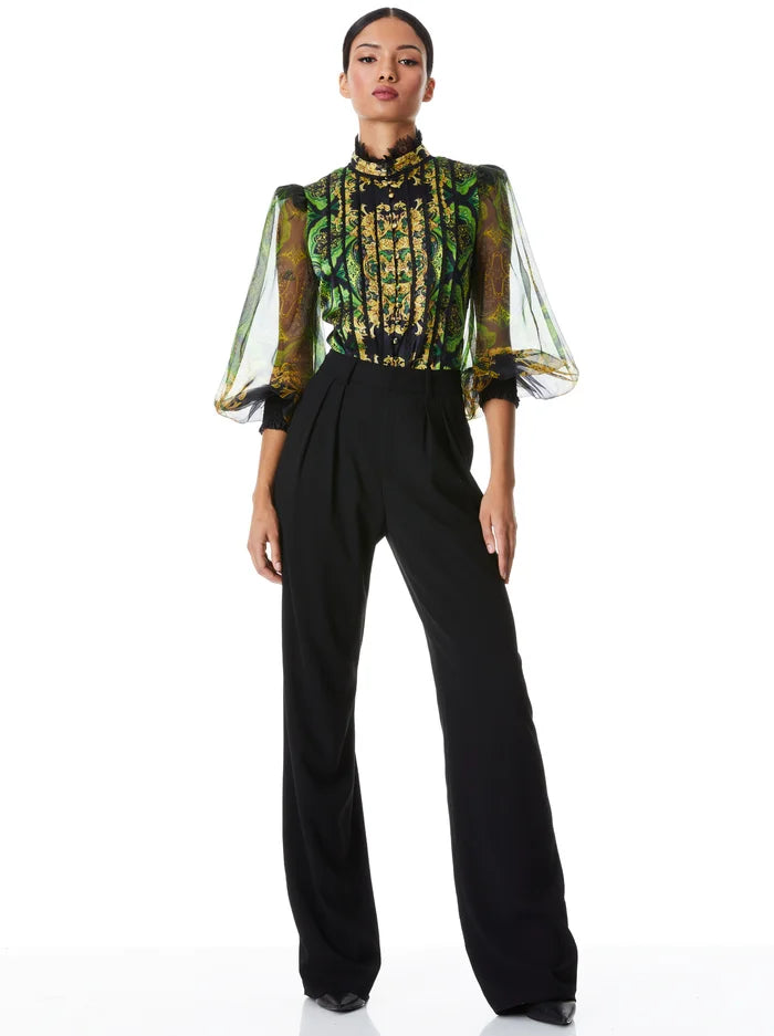 Alice & Olivia Bettina slv top-