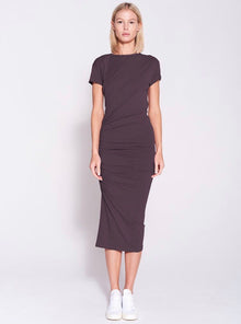 Sundry side ruched midi dress