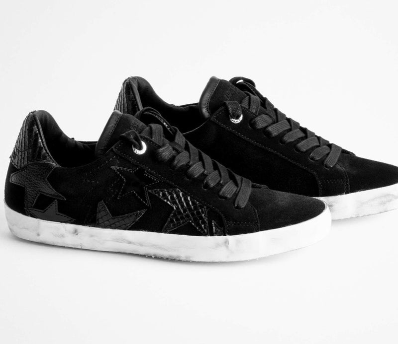 Zadig & Voltaire flash sterling patchwork sneakers