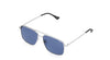 Quay poster boy -sunglasses matte silver/navy