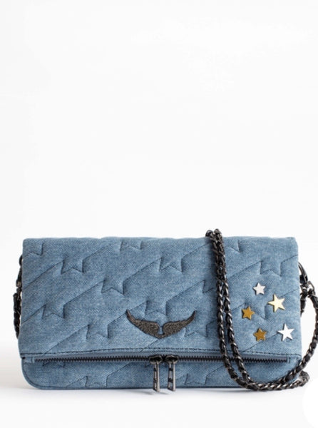 Zadig & Voltaire Rock ZV quilted Jeans purse