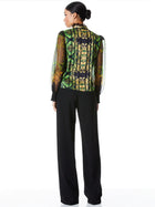 Alice & Olivia Bettina slv top-