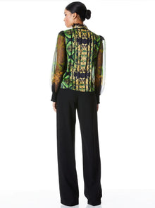 Alice & Olivia Bettina slv top-