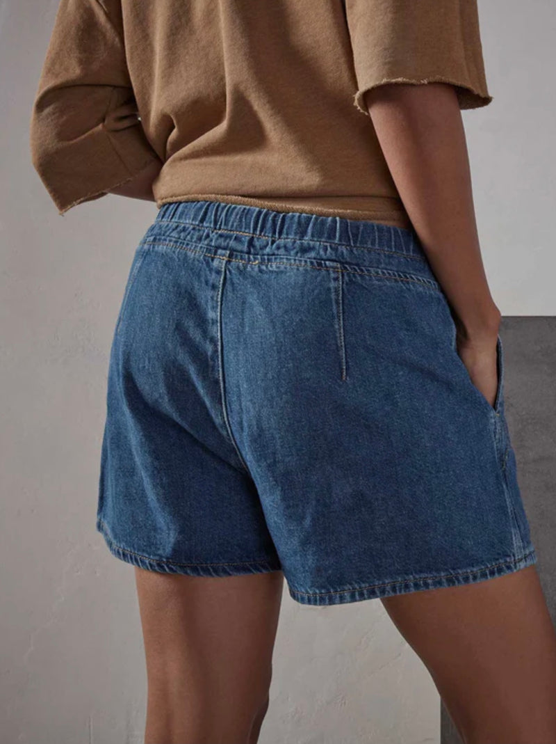 James Perse Lightweight Denim Short - Dark Indigo