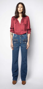 Zadig & Voltaire Tink Satin Tunic shirt