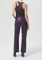 AGOLDE Recycled Leather Relaxed Boot - night shade