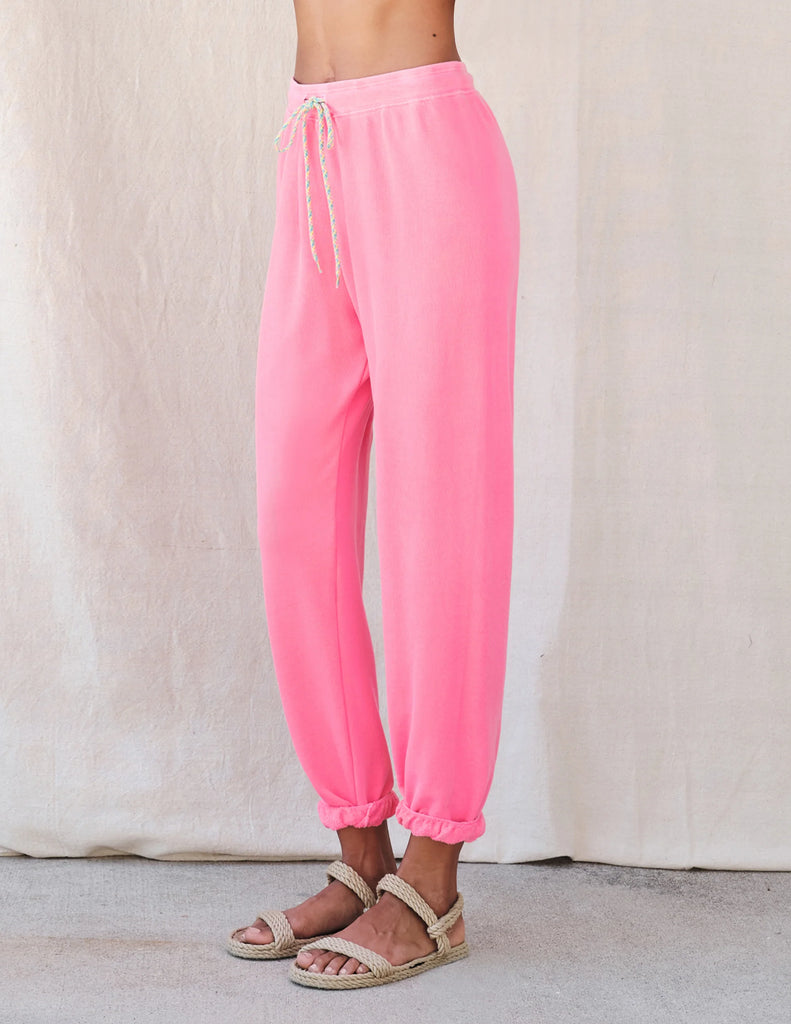 Sundry Jogger with Rainbow Cord - Hot Pink